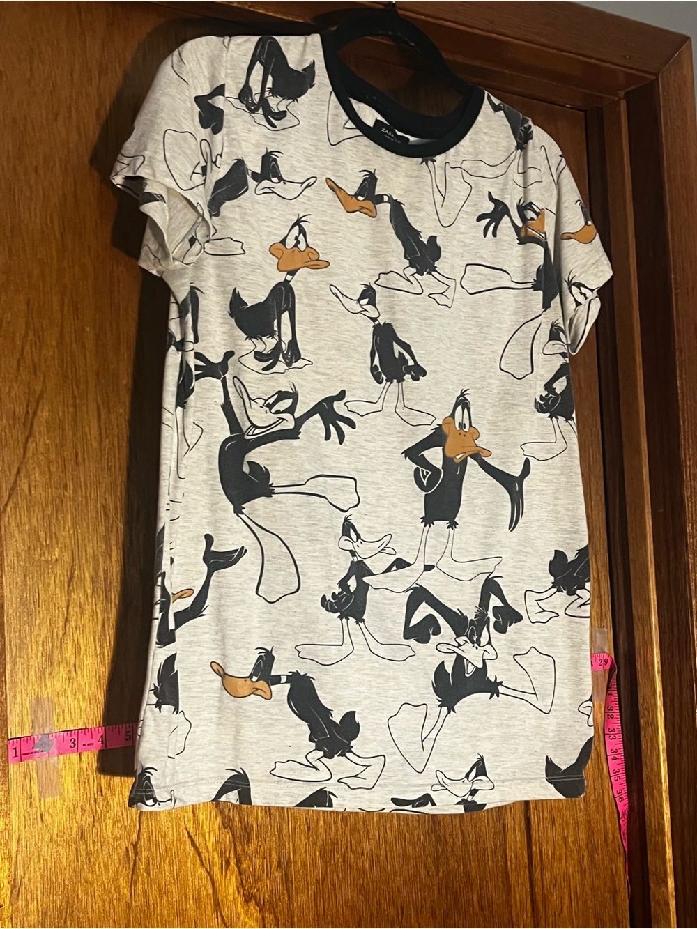 Zara Man x Looney Tunes Daffy Duck All-Over Print Graphic Tee
